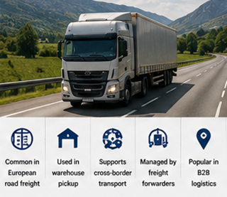 European road freight and warehouse pickup operations under EXW logistics agreements